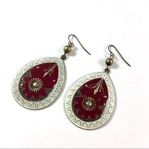 Jewelry - NWOT Enamel Teardrop Earrings Jewelry - NWOT Enamel Teardrop Earrings